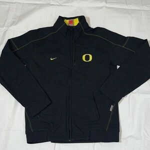Womens Nike Oregon Ducks Black Zip Up Basketball Jacket Size small